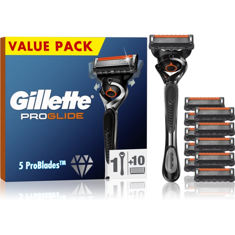 Gillette ProGlide holiaci strojček  náhradné hlavice 10 ks