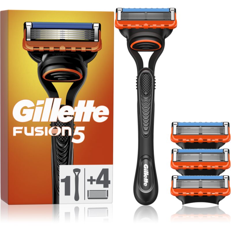 Gillette Fusion5 holiaci strojček  náhradné hlavice 4 ks
