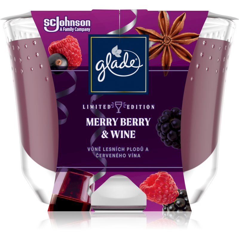 GLADE Merry Berry  Wine vonná sviečka 224 g