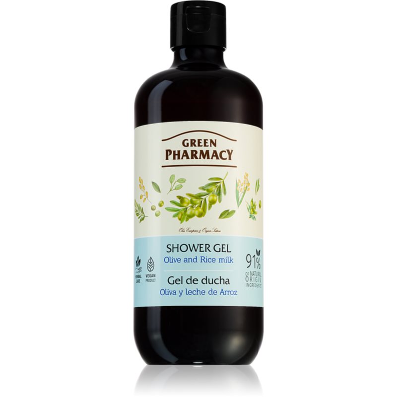 Green Pharmacy Body Care Olive  Rice Milk vyživujúci sprchový gél 500 ml