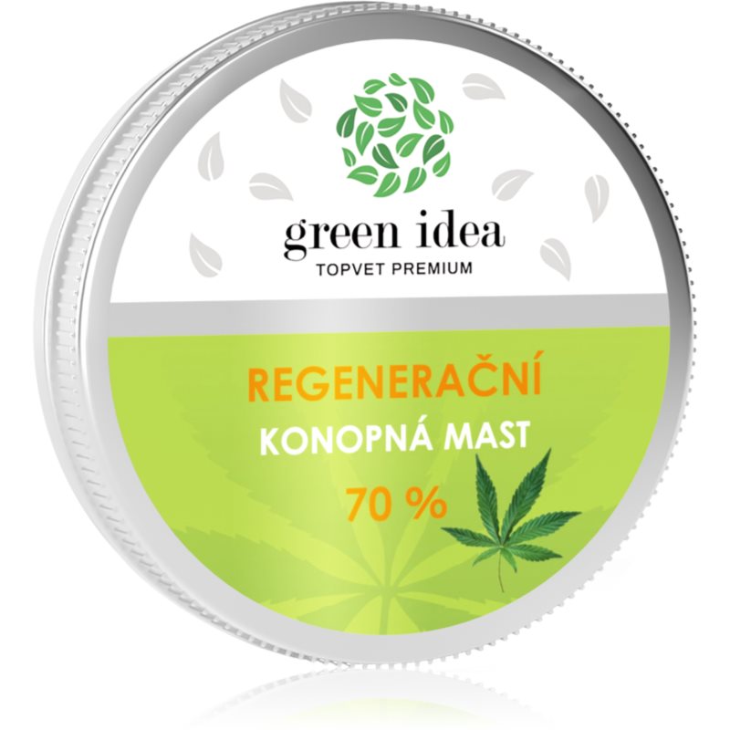 Green Idea Regeneračná konopná masť 70 percent regeneračná a upokojujúca starostlivosť 100 ml