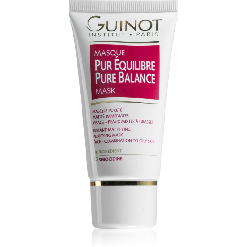 Guinot Pure Balance čistiaca maska pre redukciu kožného mazu a minimalizáciu pórov 50 ml