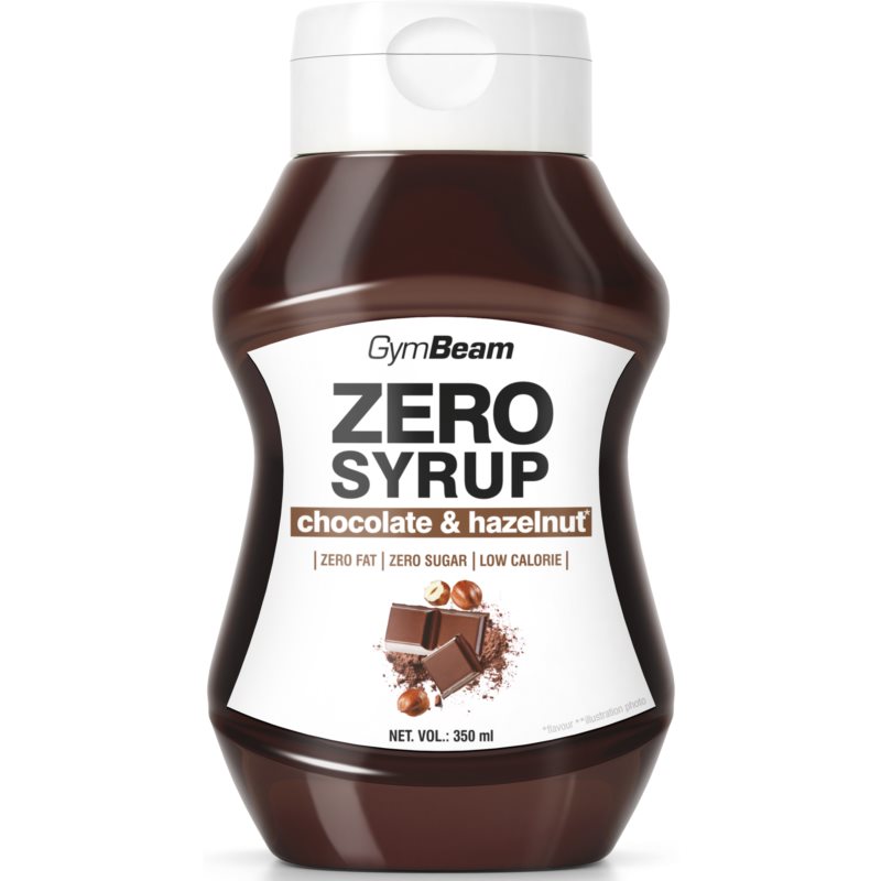 GymBeam Zero Syrup polevový sirup bez kalórií príchuť Chocolate  Hazelnut 350 ml