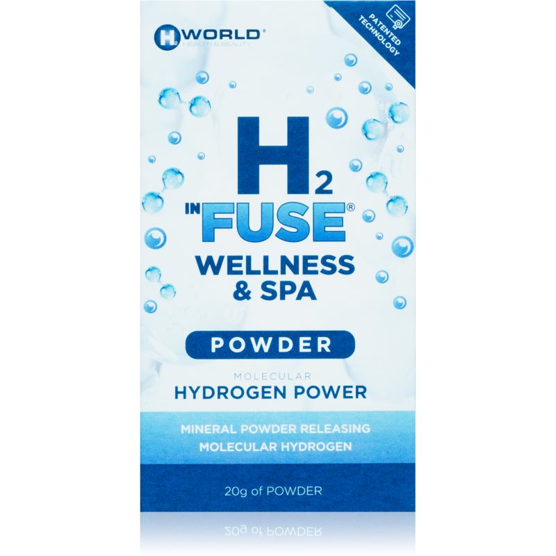 H2 InFuse prášok Wellness  Spa Molekulárny vodík® prípravok do kúpeľa s regeneračným účinkom 20 g