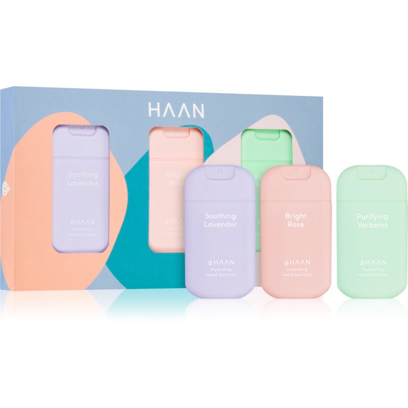 HAAN Gift Sets Blossom Elixir Essentials čistiaci sprej na ruky darčeková sada 3 ks