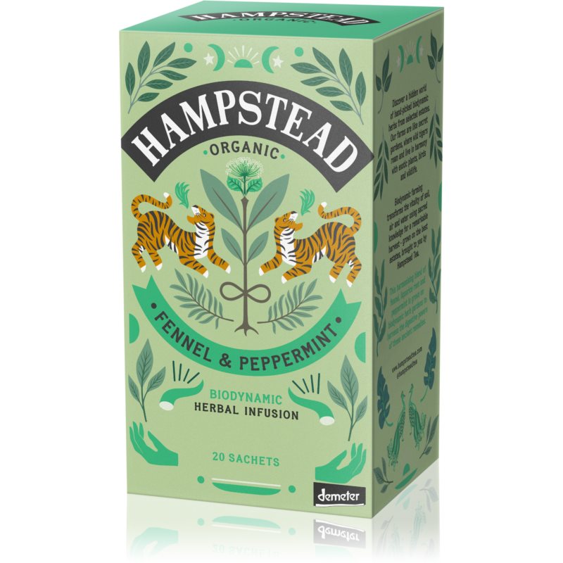 Hampstead Tea London Fennel  Peppermint BIO porciovaný čaj 20 ks