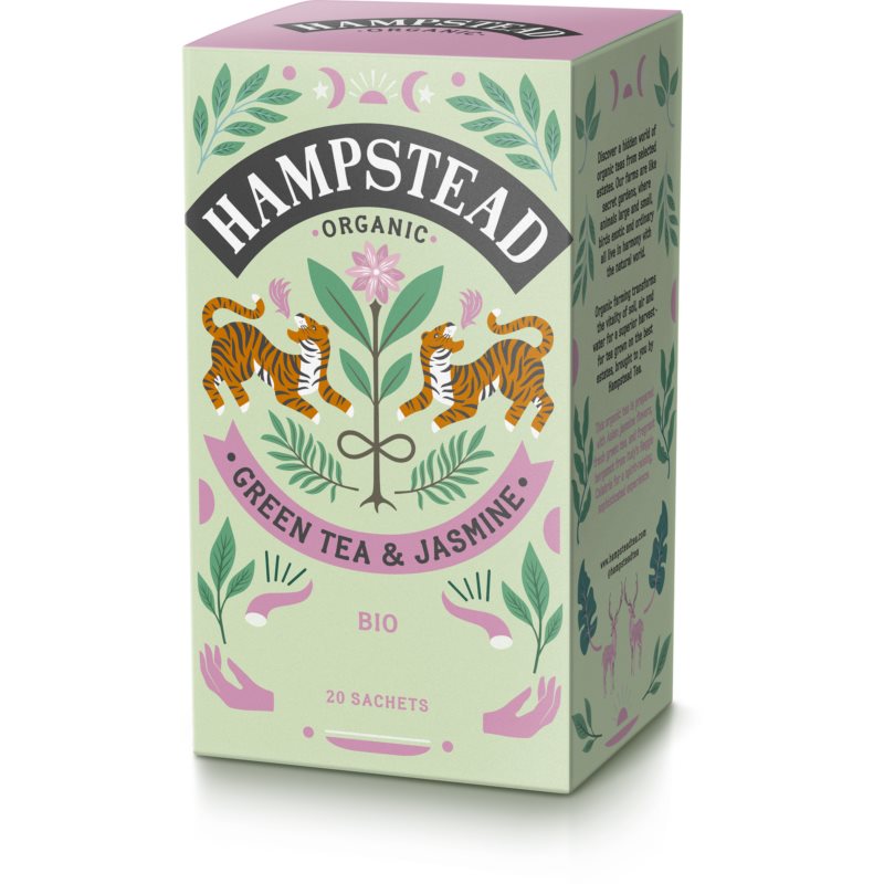 Hampstead Tea London Green Tea  Jasmine porciovaný čaj 20 ks