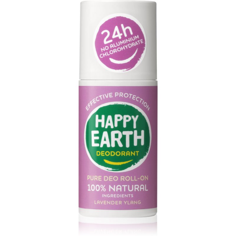Happy Earth 100 percent Natural Deodorant Roll-On Lavender Ylang dezodorant roll-on 75 ml