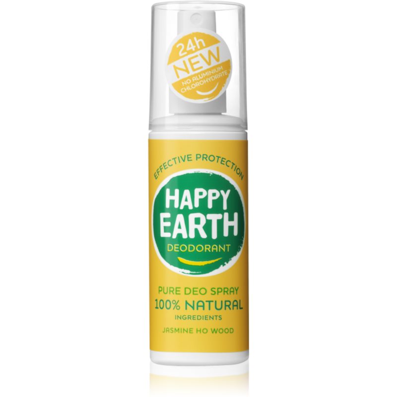 Happy Earth 100 percent Natural Deodorant Spray Jasmine Ho Wood dezodorant 100 ml