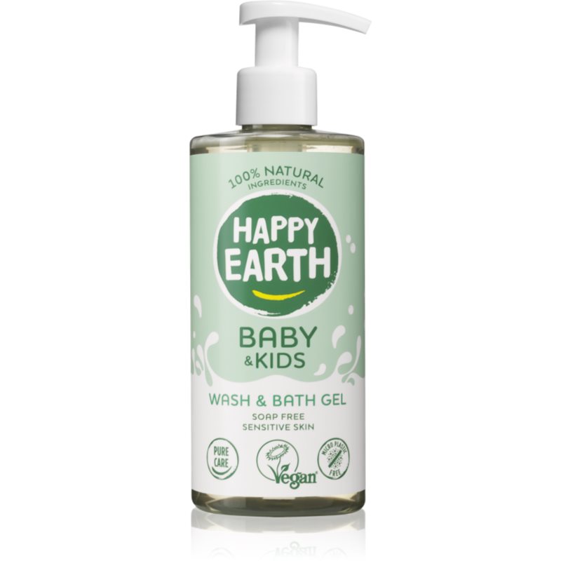 Happy Earth 100 percent Natural Bath  Wash Gel for Baby  Kids sprchový gél 300 ml