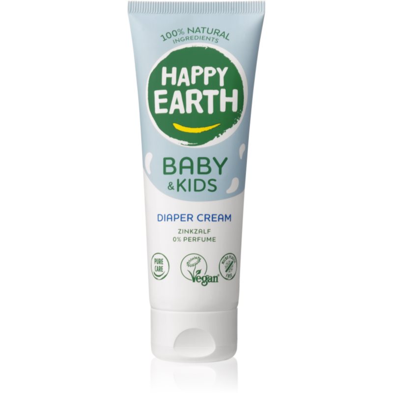 Happy Earth 100 percent Natural Diaper Cream for Baby  Kids zinková masť bez parfumácie 75 ml
