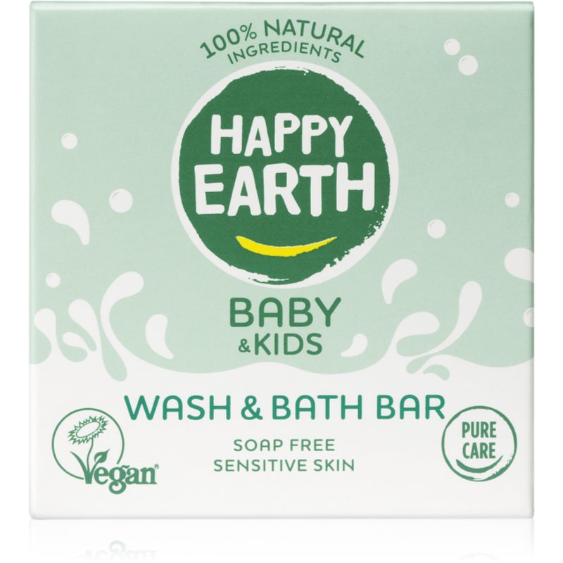 Happy Earth 100 percent Natural Wash  Bath Bar for Baby  Kids tuhé mydlo pre deti 50 g