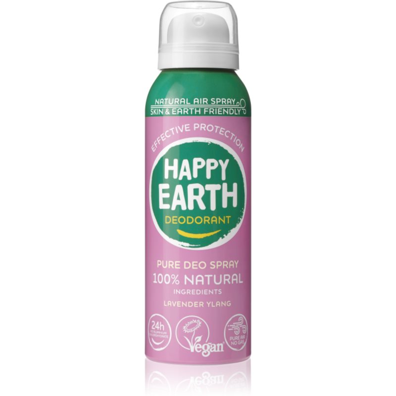Happy Earth 100 percent Natural Deodorant Air Spray Lavender Ylang dezodorant Lavender  Ylang 100 ml