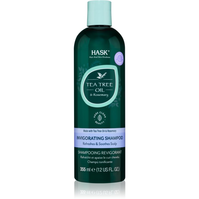 HASK Tea Tree Oil  Rosemary osviežujúci šampón pre suchú pokožku hlavy so sklonom k svrbeniu 355 ml