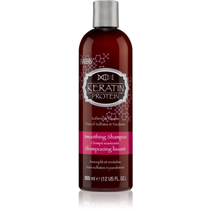 HASK Keratin Protein uhladzujúci šampón pre poškodené, chemicky ošetrené vlasy 355 ml