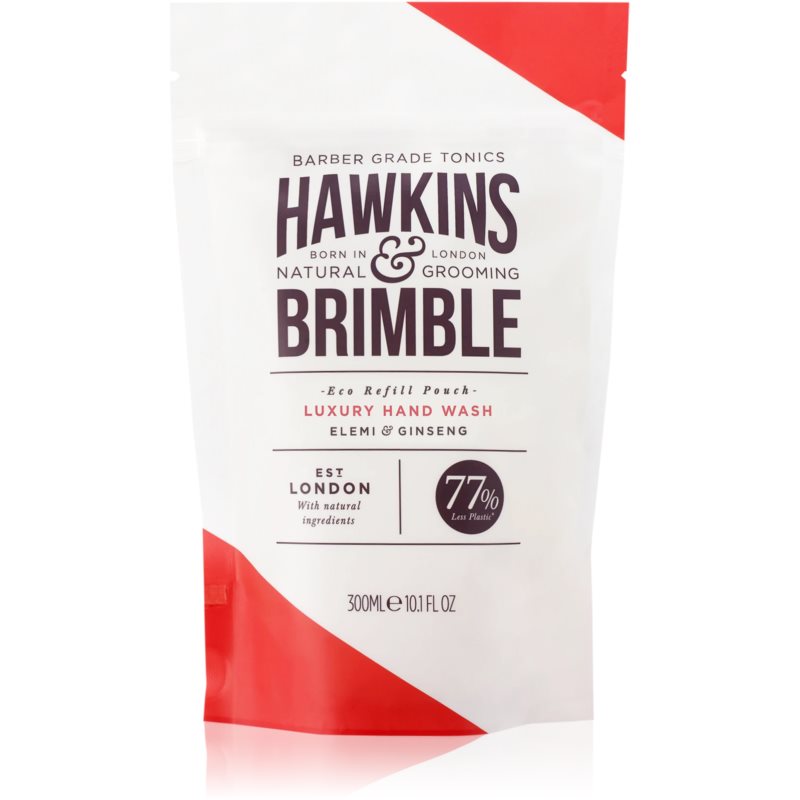 Hawkins  Brimble Luxury Hand Wash Eco Refill Pouch tekuté mydlo na ruky náhradná náplň 300 ml