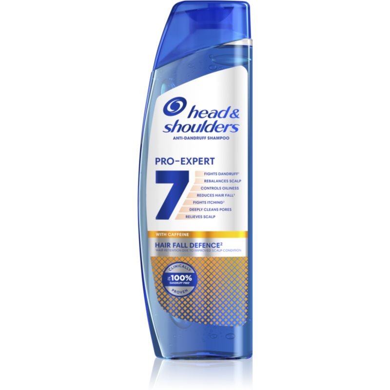 Head  Shoulders Pro-Expert 7 Hair Fall Defense šampón proti lupinám a vypadávaniu vlasov s kofeínom 250 ml
