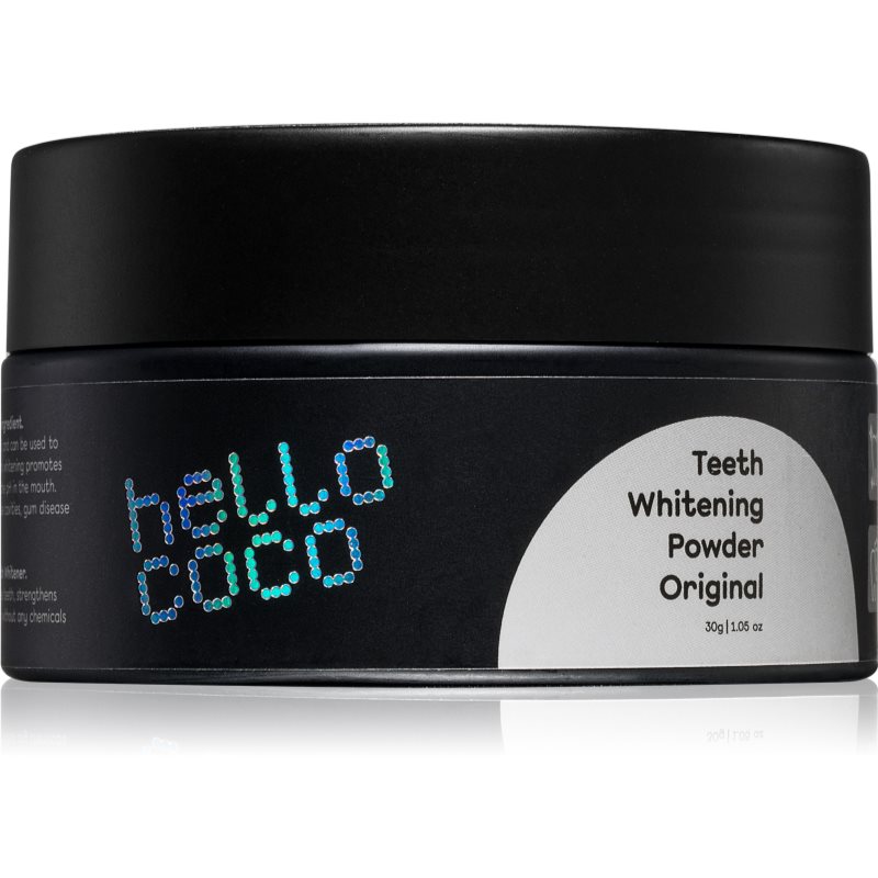 Hello Coco Original aktívne uhlie na bielenie zubov 30 g