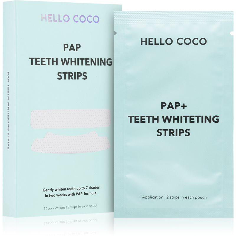 Hello Coco PAP Teeth Whitening Strips bieliace pásiky na zuby 28 ks