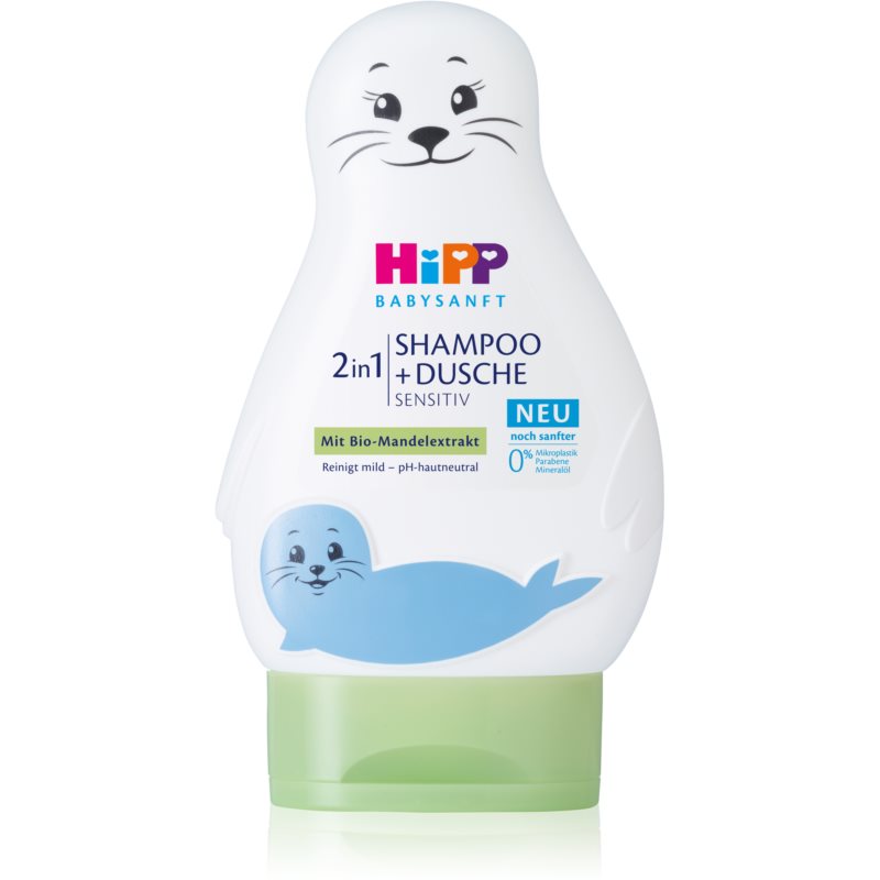Hipp Babysanft Sensitive detský šampón na telo a vlasy Seal 200 ml