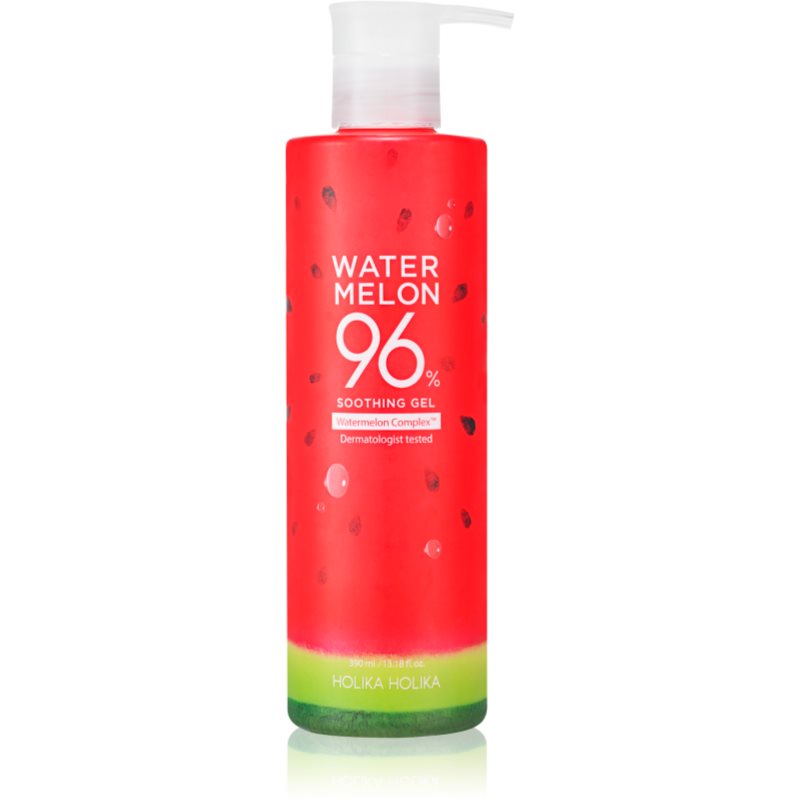 Holika Holika Watermelon 96 percent gél pre intenzívnu hydratáciu a osvieženie pleti 390 ml