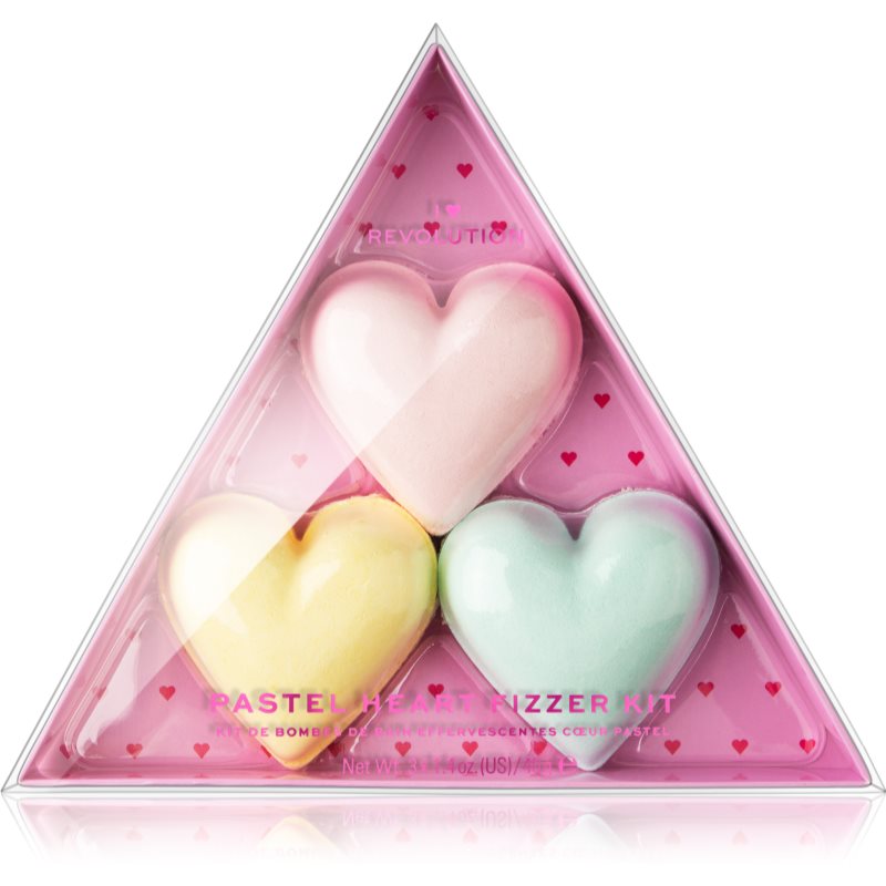I Heart Revolution Fizzer Kit Pastel Heart sada(do kúpeľa) pre ženy