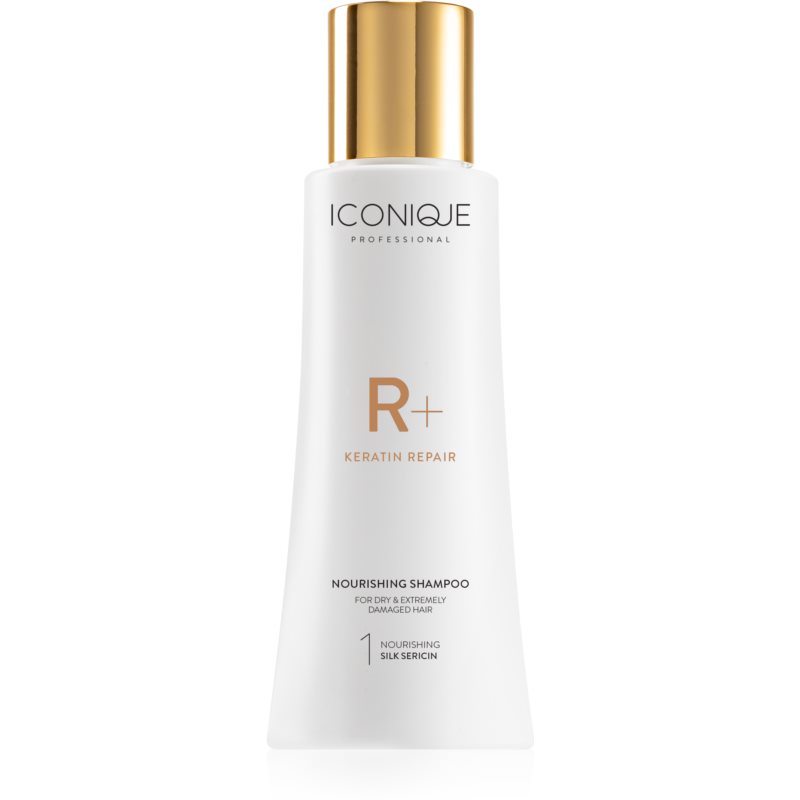 ICONIQUE Professional R Keratin repair Nourishing shampoo obnovujúci šampón s keratínom pre suché a poškodené vlasy 100 ml