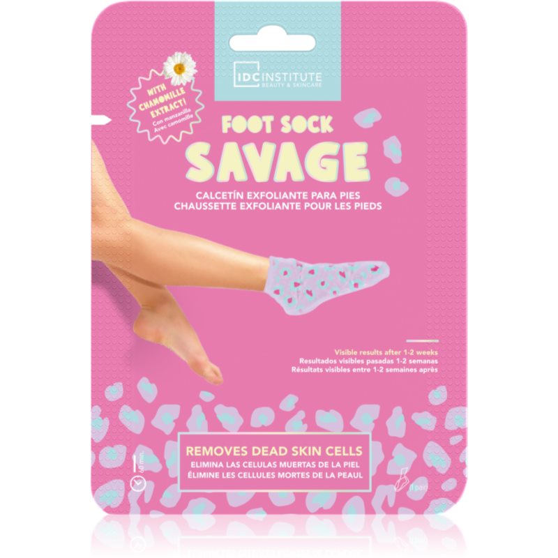 IDC Institute Foot Sock Savage exfoliačná maska na nohy 1 ks