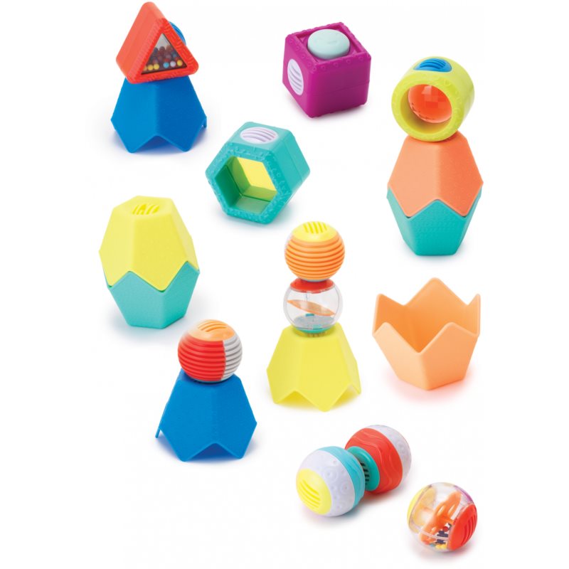 Infantino Sensory Balls, Cubes and Cups sada hračiek 18 ks
