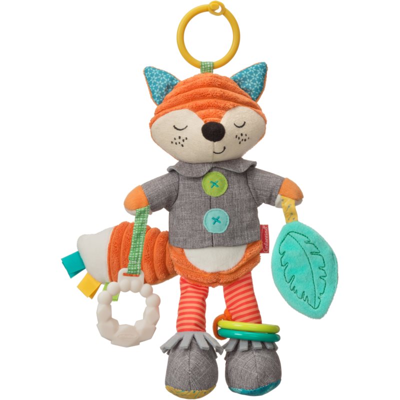 Infantino Hanging Toy Fox with Activities kontrastná závesná hračka 1 ks
