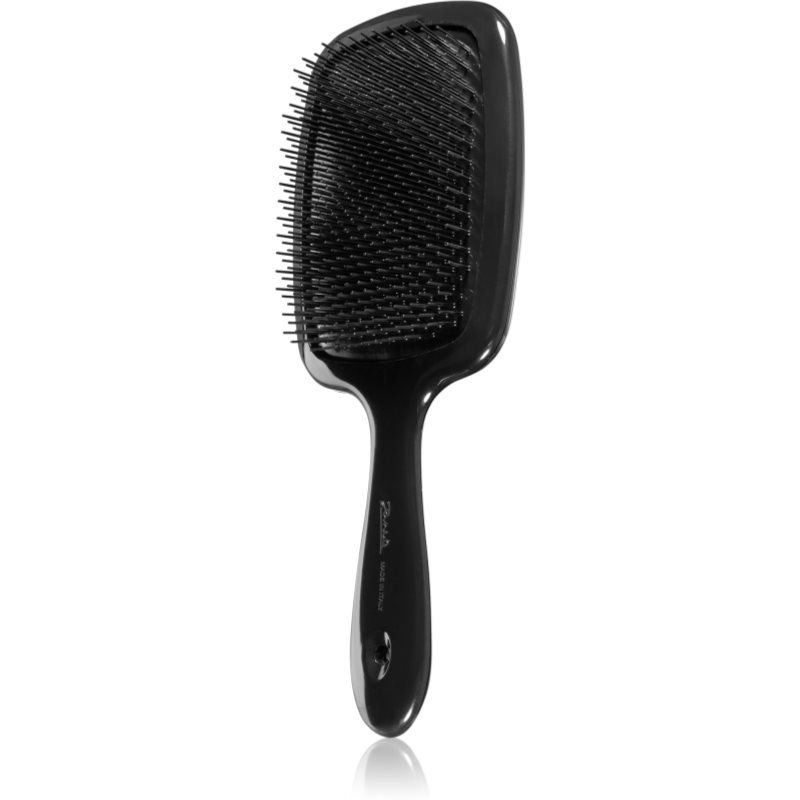 Janeke Detangling Hairbrush veľká plochá kefa na vlasy 23 × 9,5 × 3 cm BLACK 1 ks