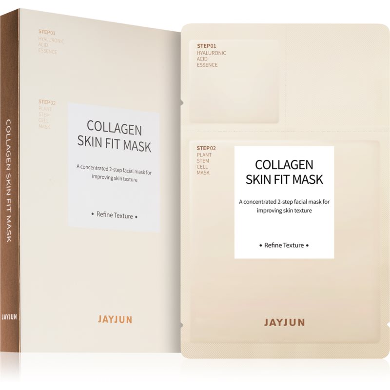 Jayjun Collagen Skin Fit vyživujúca a obnovujúca pleťová maska pre unavenú pleť 5 ks