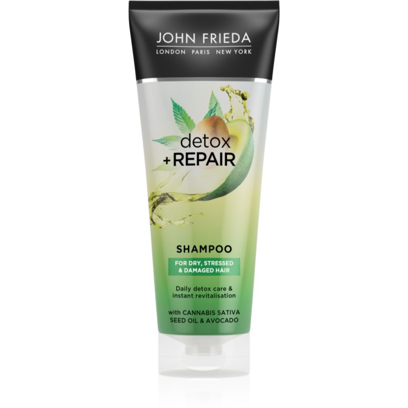 John Frieda Detox  Repair čiastiaci detoxikačný šampón pre poškodené vlasy 250 ml
