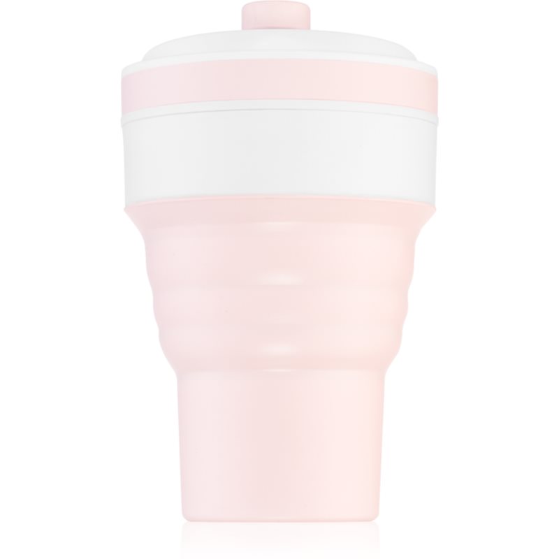 KidPro Collapsible Mug hrnček s rúrkou Pink 350 ml