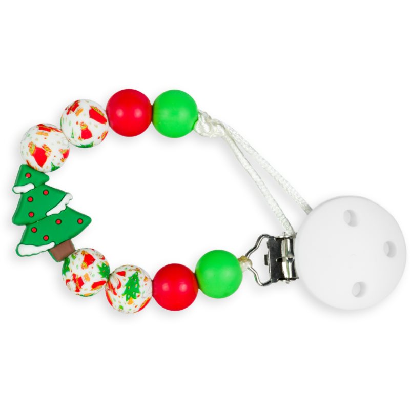 KidPro Pacifier Holder spona na cumlík Christmas Tree 1 ks