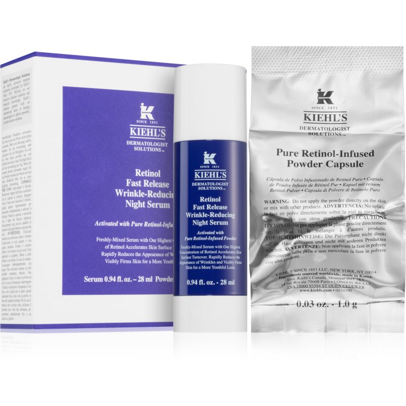 Kiehls Dermatologist Solutions Retinol Fast Release Wrinkle-Reducing Night Serum nočné protivráskové sérum s retinolom 28 ml