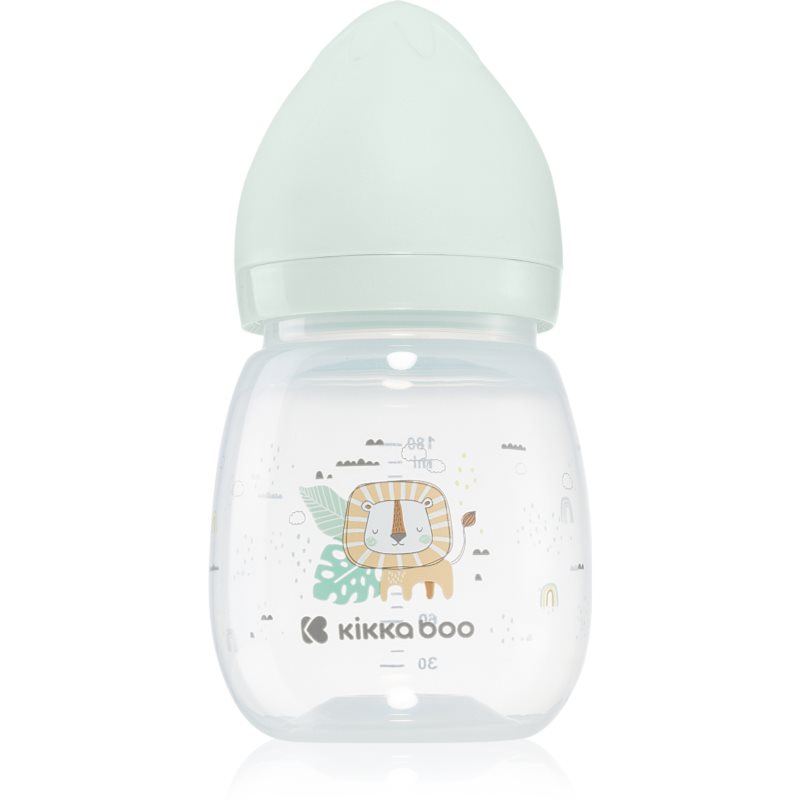 Kikkaboo Savanna Anti-colic Feeding Bottle dojčenská fľaša 3 m Mint 180 ml
