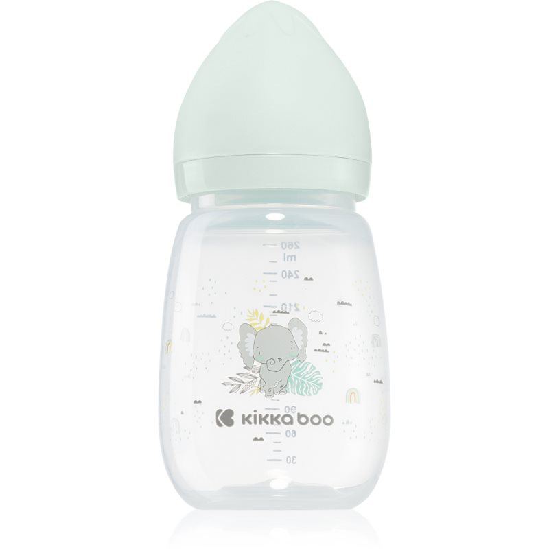 Kikkaboo Savanna Anti-colic Baby Bottle dojčenská fľaša 3 m Mint 260 ml