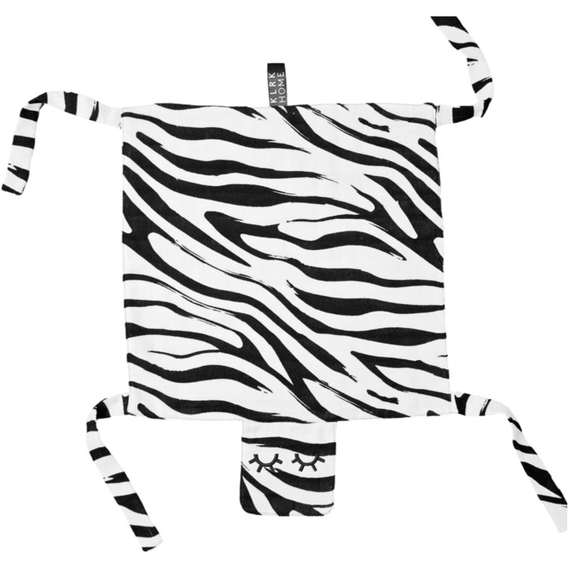 KLRK Home Wild BW Zebra maznajúca dečka Gustav 80x46 cm 1 ks