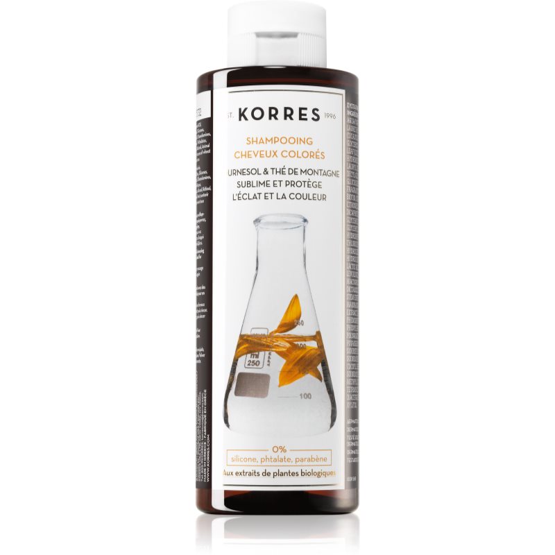 Korres Sunflower and Mountain Tea šampón pre farbené vlasy 250 ml