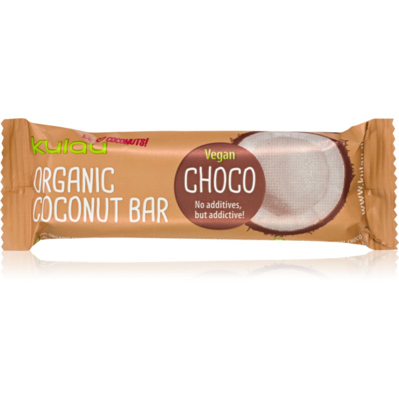Kulau Organic Coconut Bar Choco kokosová tyčinka v BIO kvalite 40 g
