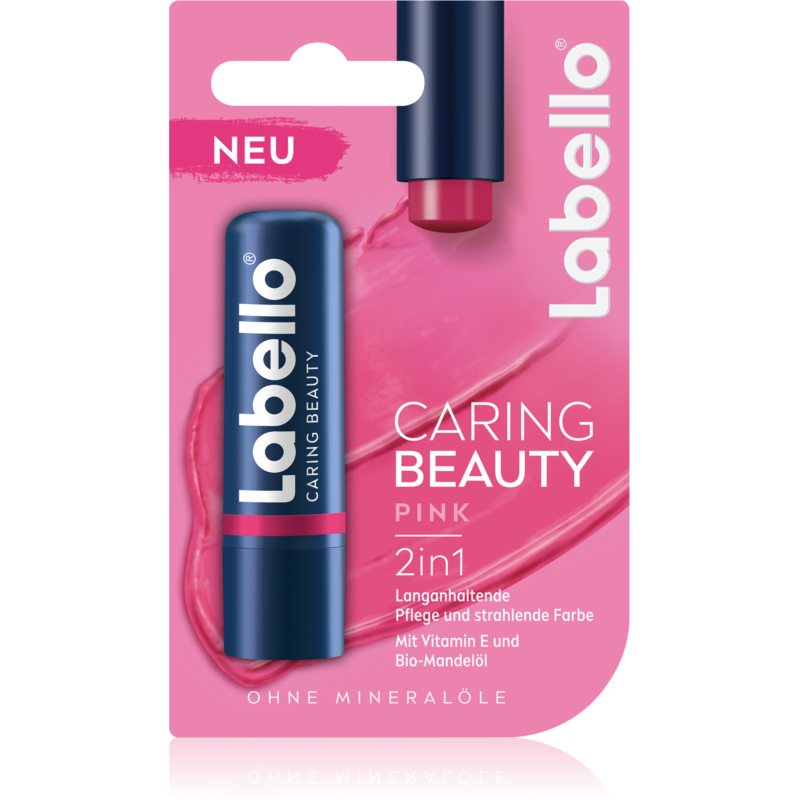 Labello Caring Beauty tónovací balzam na pery odtieň Pink 4,8 ml