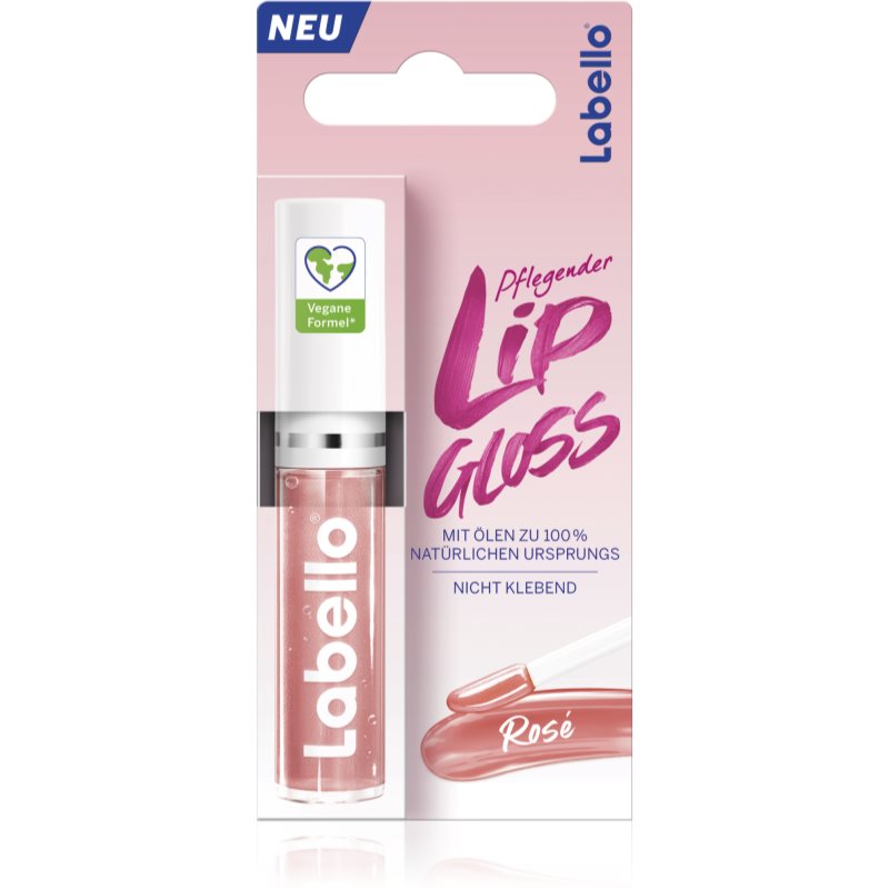 Labello Lip Gloss ošetrujúci olej na pery odtieň Rosé 5.5 ml