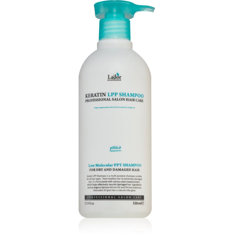 Lador Keratin LPP keratínový regeneračný šampón pre výživu a lesk 530 ml