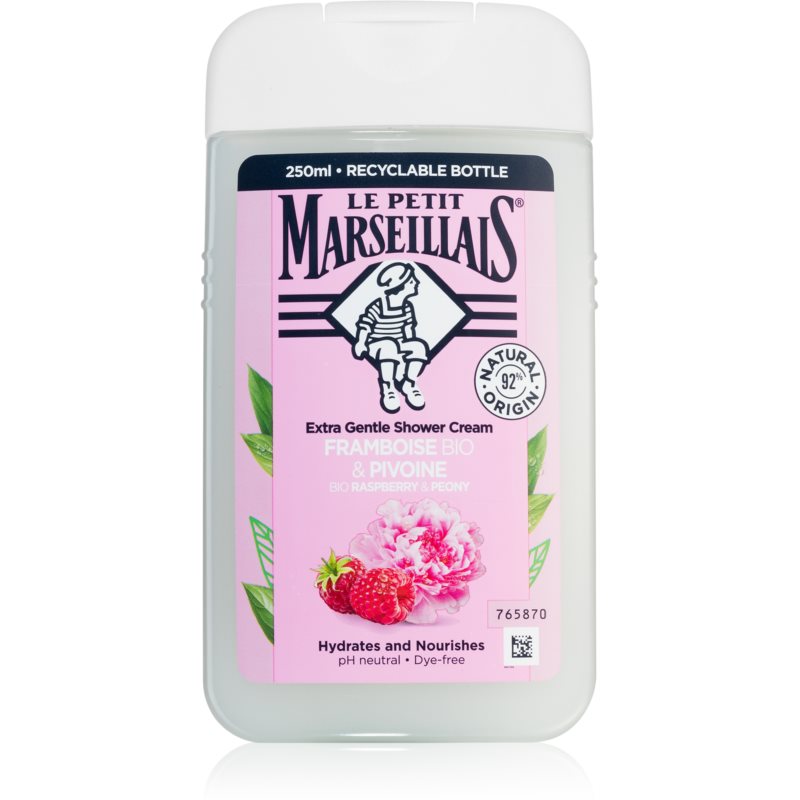 Le Petit Marseillais Raspberry  Peony Bio krémový sprchový gél 250 ml