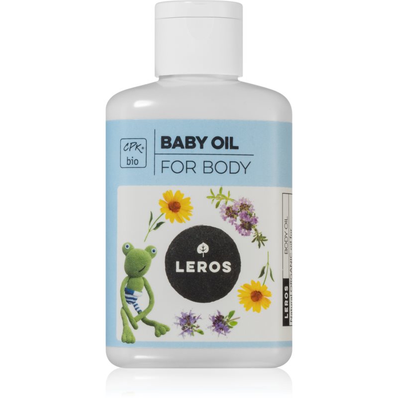 Leros BIO Baby oil divoký tymián  nechtík masážny olej na detskú pokožku 100 ml