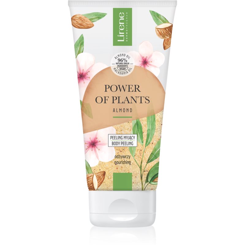Lirene Power of Plants Almond intenzívny čistiaci peeling s vyživujúcim účinkom 175 ml