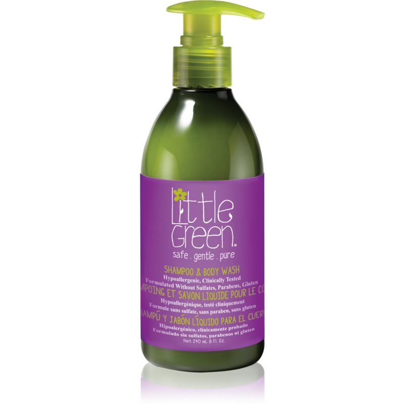 Little Green Kids šampón a sprchový gél 2 v 1 pre deti 240 ml