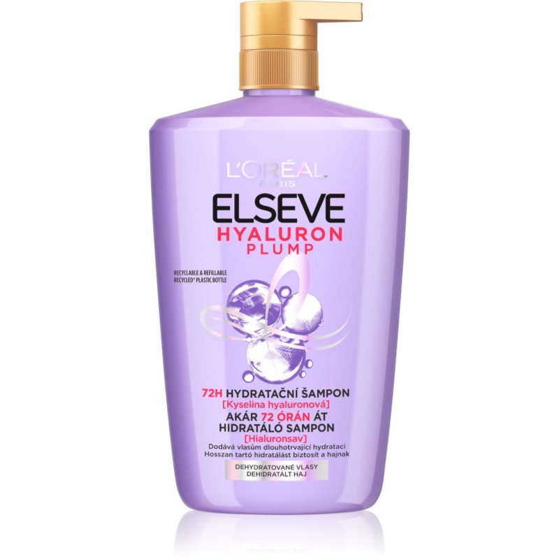 L’Oréal Paris Elseve Hyaluron Plump hydratačný šampón s kyselinou hyalurónovou 1000 ml
