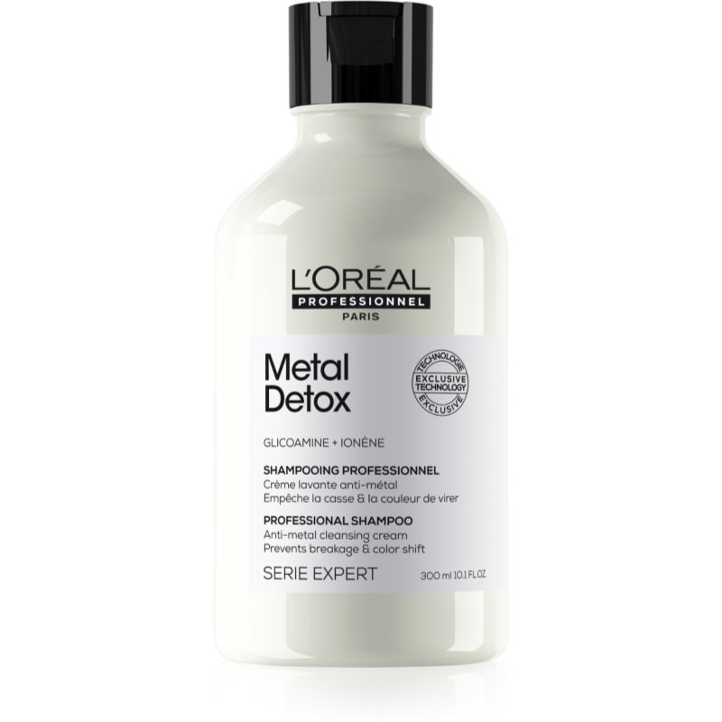 L’Oréal Professionnel Serie Expert Metal Detox hĺbkovo čistiaci šampón pre farbené a poškodené vlasy 300 ml